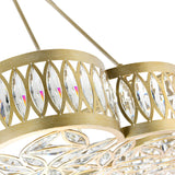 Nova 8 Light 31in Champagne Chandelier