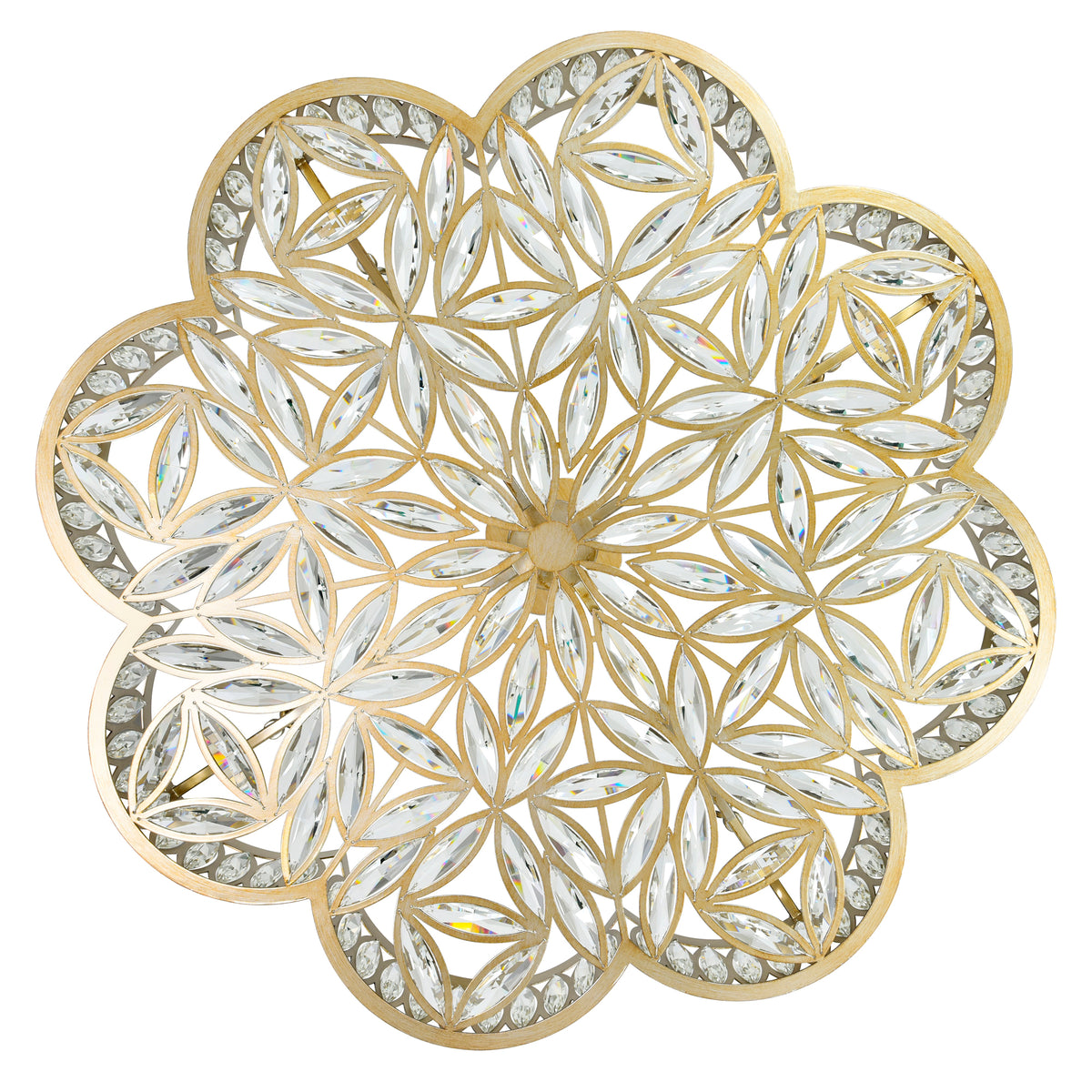 Nova 8 Light 31in Champagne Chandelier