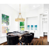 Nova 8 Light 31in Champagne Chandelier