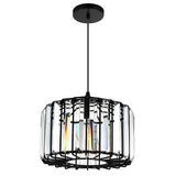Alethia 1 Light Black Drum Shade Pendant