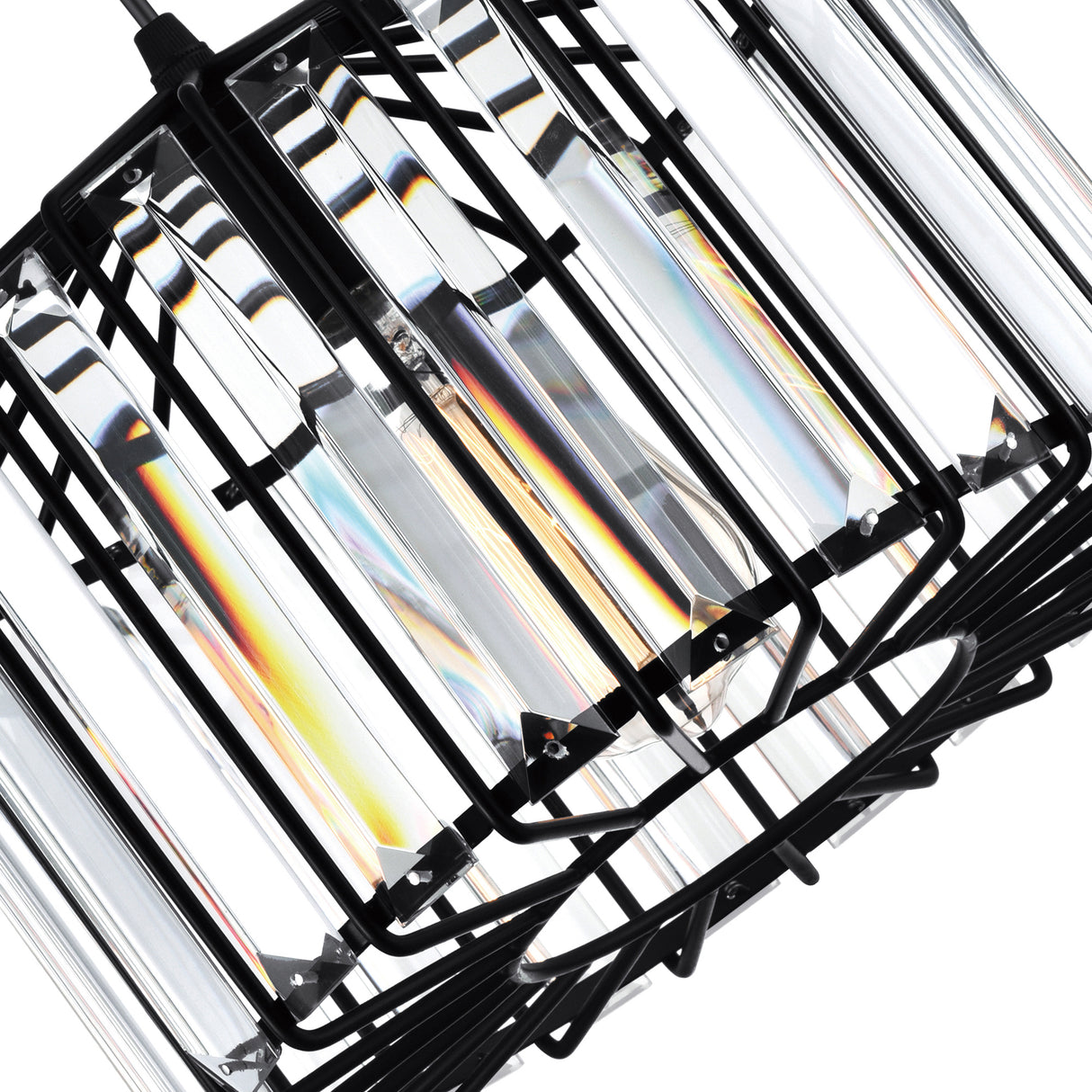 Alethia 1 Light Black Drum Shade Pendant