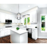 Elton 6 Light Chandelier With Satin Nickel Finish