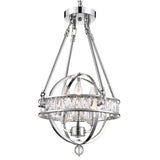 Arkansas 3 Light Chrome Mini Pendant