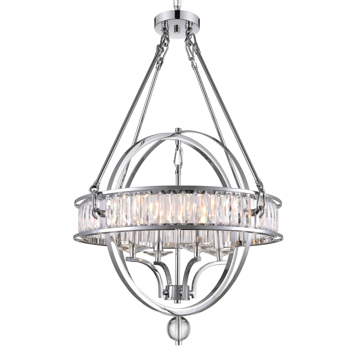 Arkansas 4 Light Chrome Chandelier