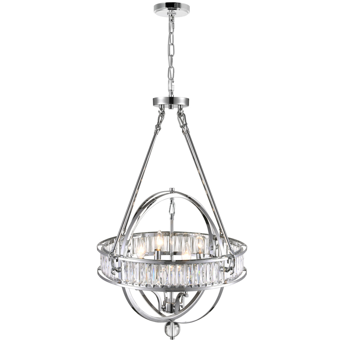 Arkansas 4 Light Chrome Chandelier