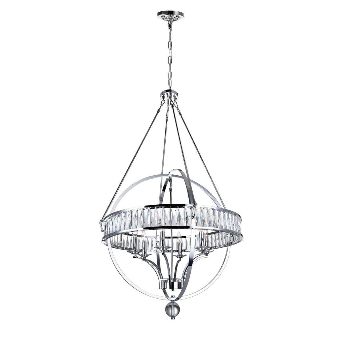 Arkansas 6 Light Chrome Chandelier