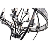 Arkansas 12 Light Black Chandelier