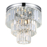 Weiss 8 Light Flush Mount With Chrome Finish
