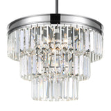 Weiss 5 Light 18in Chrome Down Chandelier