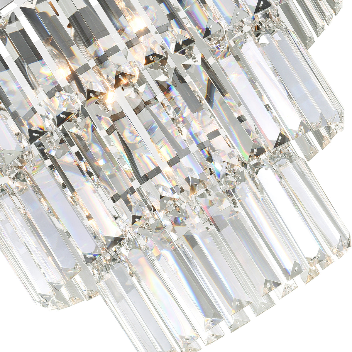 Weiss 5 Light 18in Chrome Down Chandelier