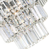 Weiss 5 Light 18in Chrome Down Chandelier