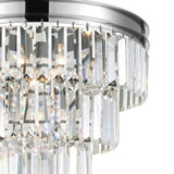 Weiss 5 Light 18in Chrome Down Chandelier