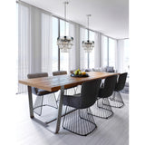 Weiss 5 Light 18in Chrome Down Chandelier