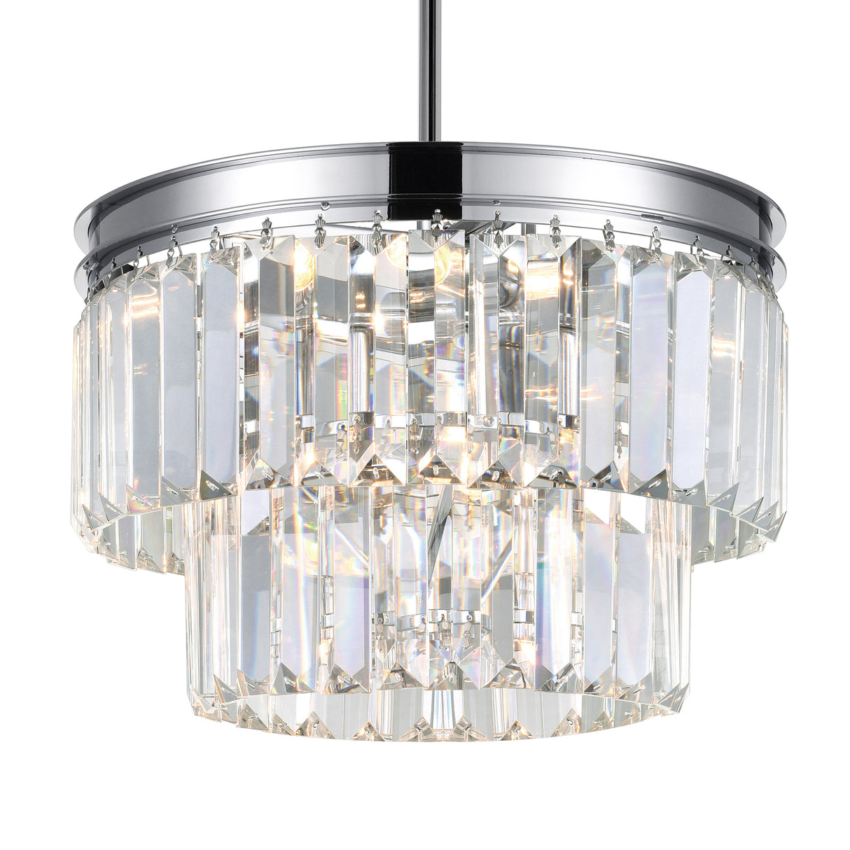 Weiss 5 Light 8in Chrome Down Mini Pendant