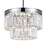 Weiss 5 Light 8in Chrome Down Mini Pendant