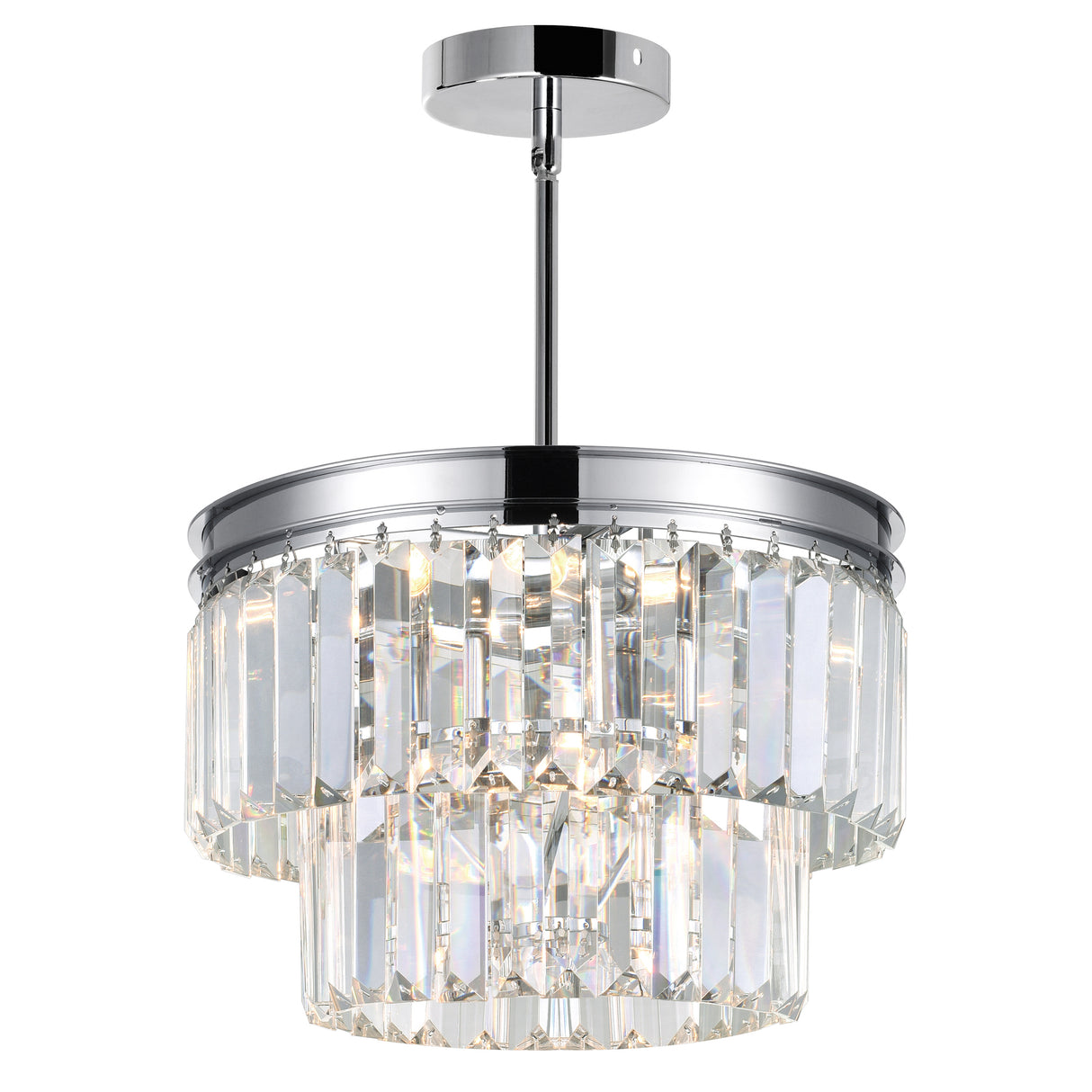 Weiss 5 Light 8in Chrome Down Mini Pendant