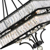 Shalia 8 Light Chandelier With Black Finish