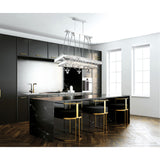 Shalia 20 Light Island Chandelier With Chrome Finish