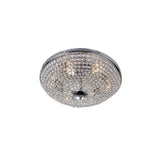 Globe 6 Light 20in Chrome Bowl Flush Mount
