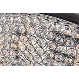 Globe 6 Light 20in Chrome Bowl Flush Mount