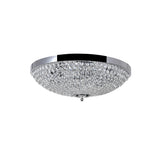 Globe 6 Light 20in Chrome Bowl Flush Mount