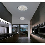 Globe 6 Light 20in Chrome Bowl Flush Mount