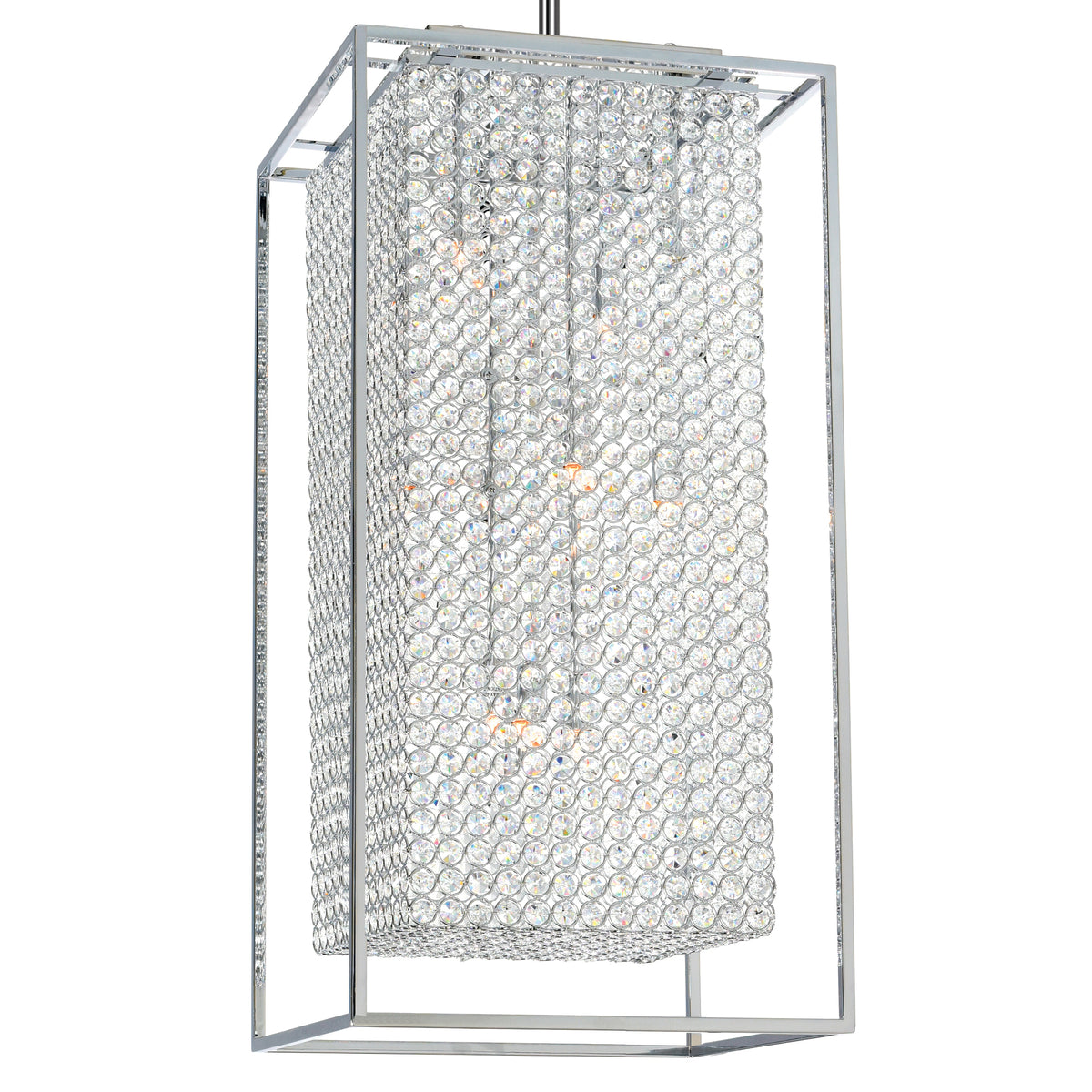 Cube 11 Light Chandelier With Chrome Finish