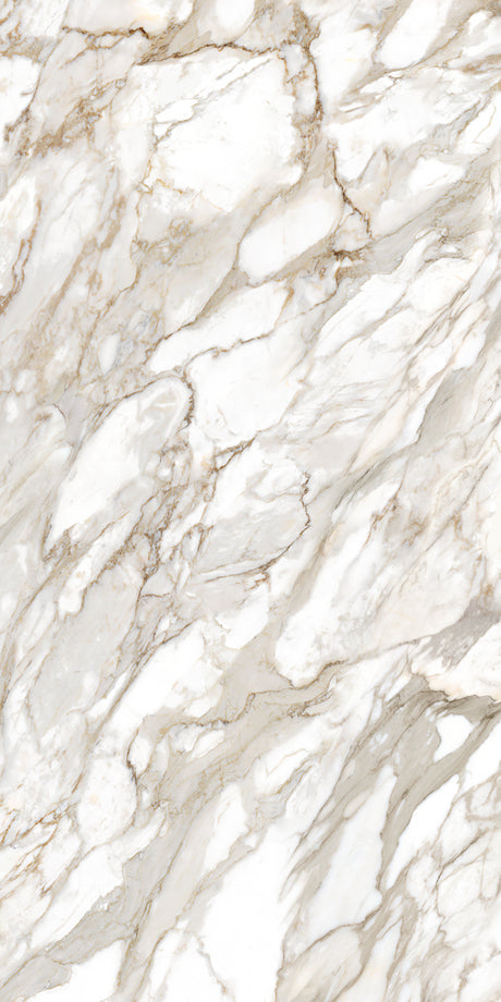 63 x 126 in Majesto Calacatta Oro Polished 6 mm, full slab face