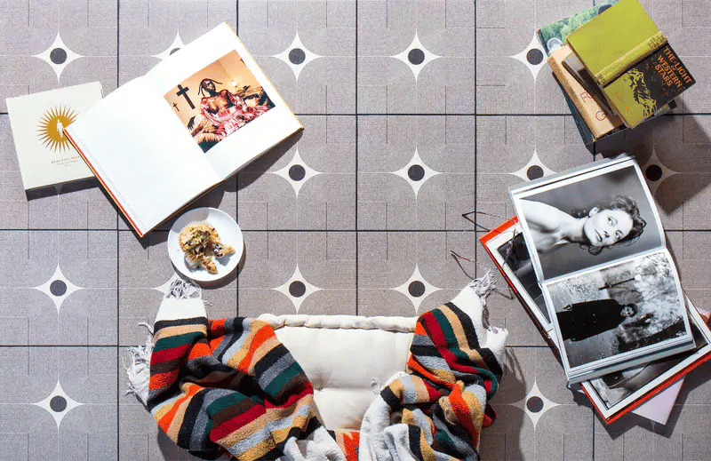 Haustile - Centered Lines -12" x 12" -  8 pc per box • 8 SF per box