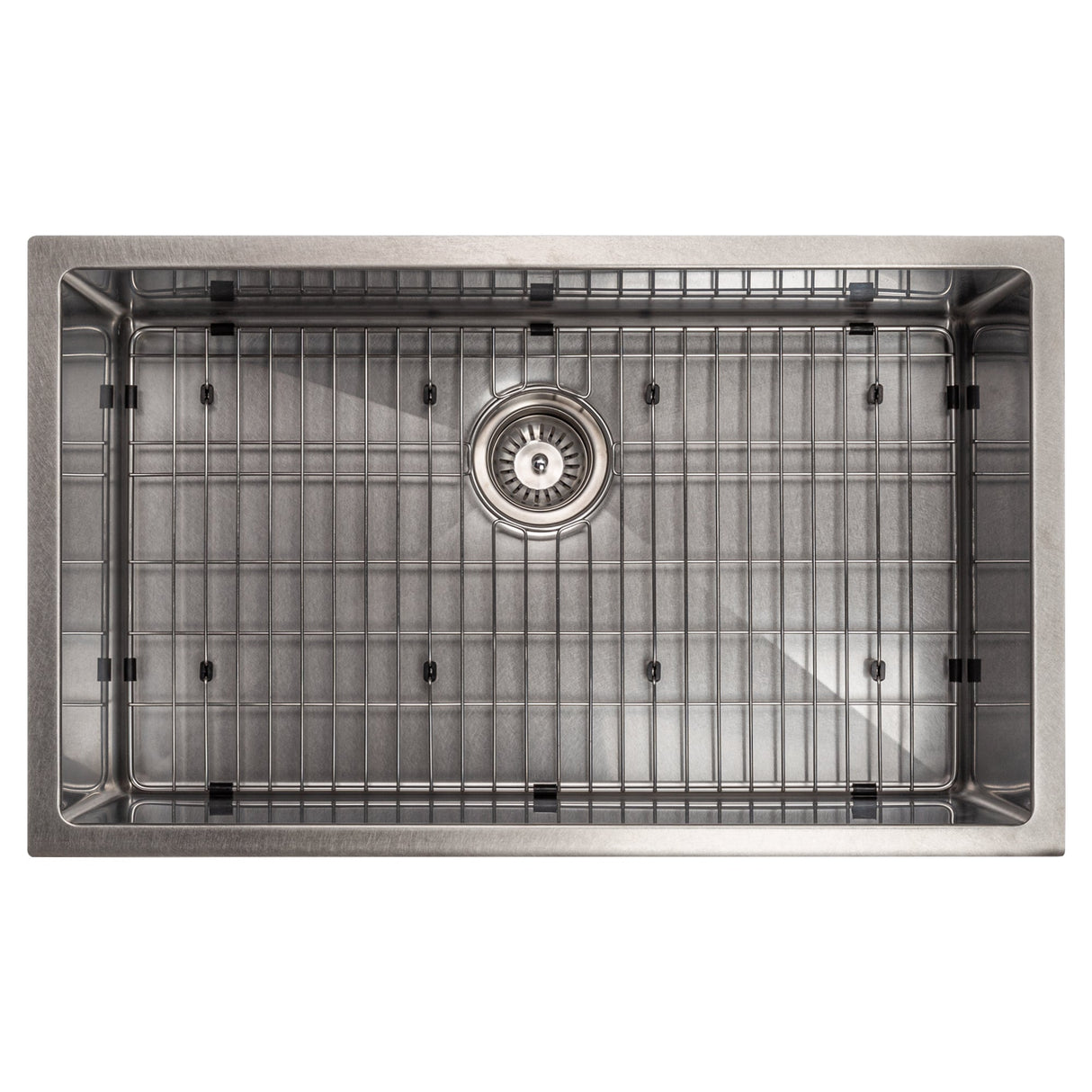ZLINE 30 in. Meribel Undermount Single Bowl Satin Stainless Steel Kitchen Sink with Bottom Grid (SRS-30S)