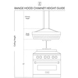ZLINE 30" Wooden Convertible Vent Wall Mount Range Hood in Black - Includes Motor (KPCC-30)