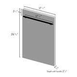 ZLINE 18 in. Dishwasher Panel in Copper with Modern Handle (DP-C-18)