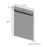 ZLINE 18 in. Dishwasher Panel in Blue Gloss with Traditional Handle (DP-BG-18)