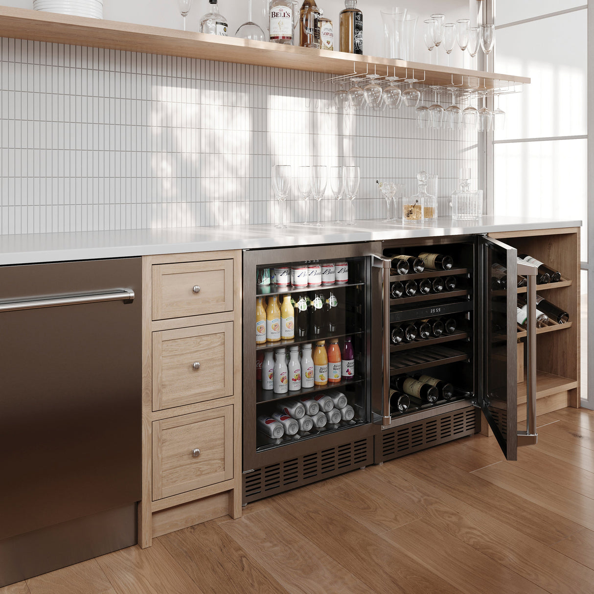 ZLINE 24 in. Monument 154 Can Beverage Fridge in Stainless Steel (RBV-US-24)