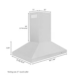 ZLINE 36" Convertible Island Mount Range Hood in Stainless Steel (KL3i-36)