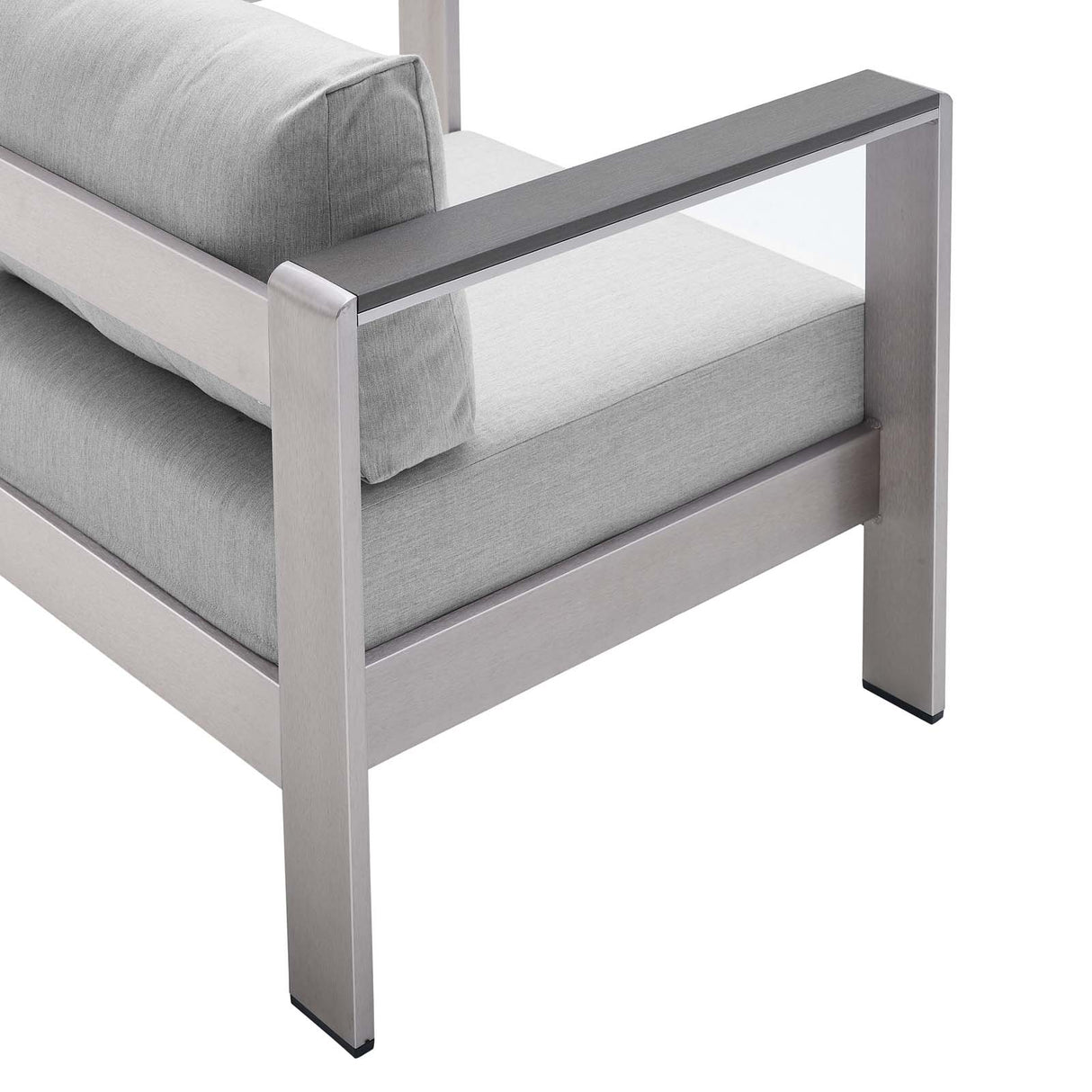 Shore Sunbrella Fabric Aluminum Outdoor Patio Armchair