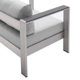 Shore Sunbrella Fabric Aluminum Outdoor Patio Armchair