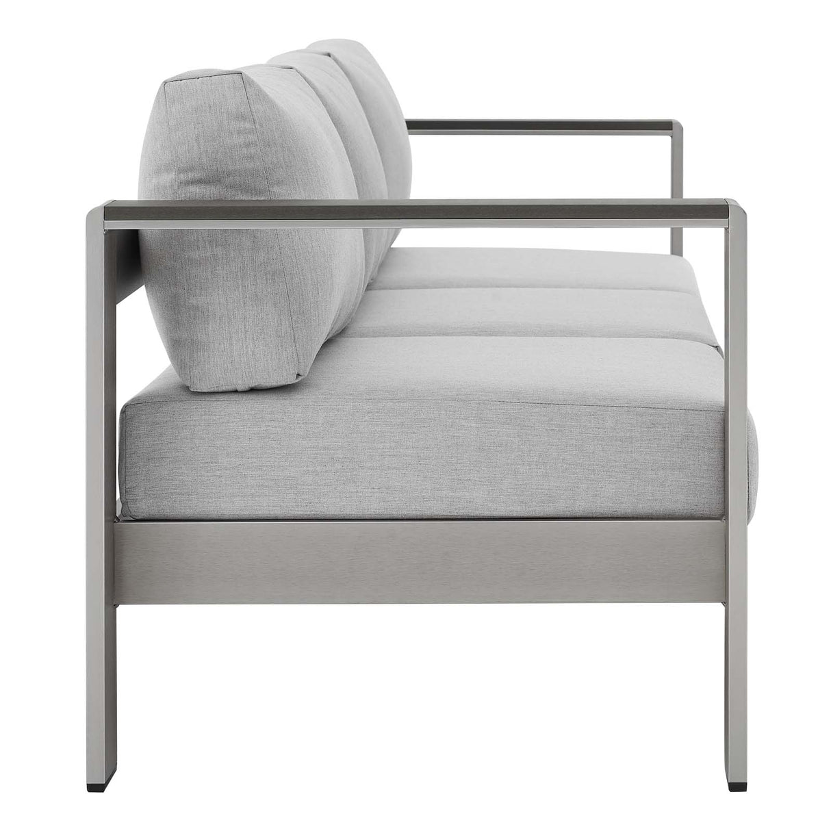 Shore Sunbrella Fabric Aluminum Outdoor Patio Sofa