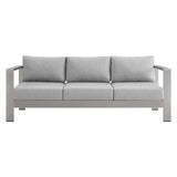 Shore Sunbrella Fabric Outdoor Patio Aluminum 7 Piece Set