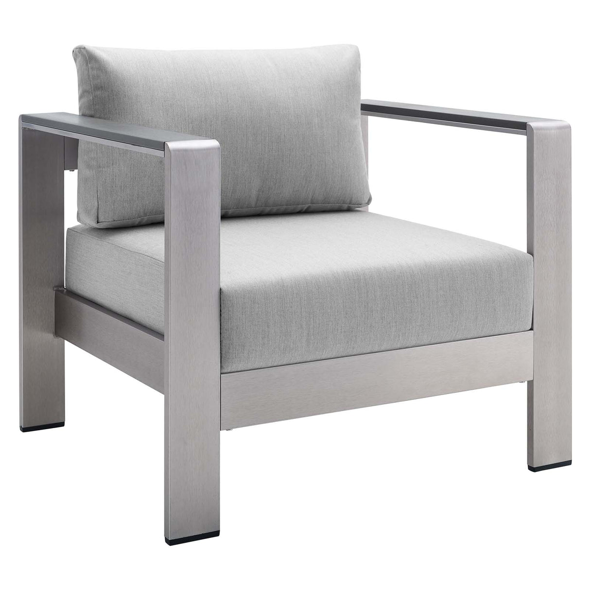 Shore Sunbrella Fabric Outdoor Patio Aluminum 7 Piece Set