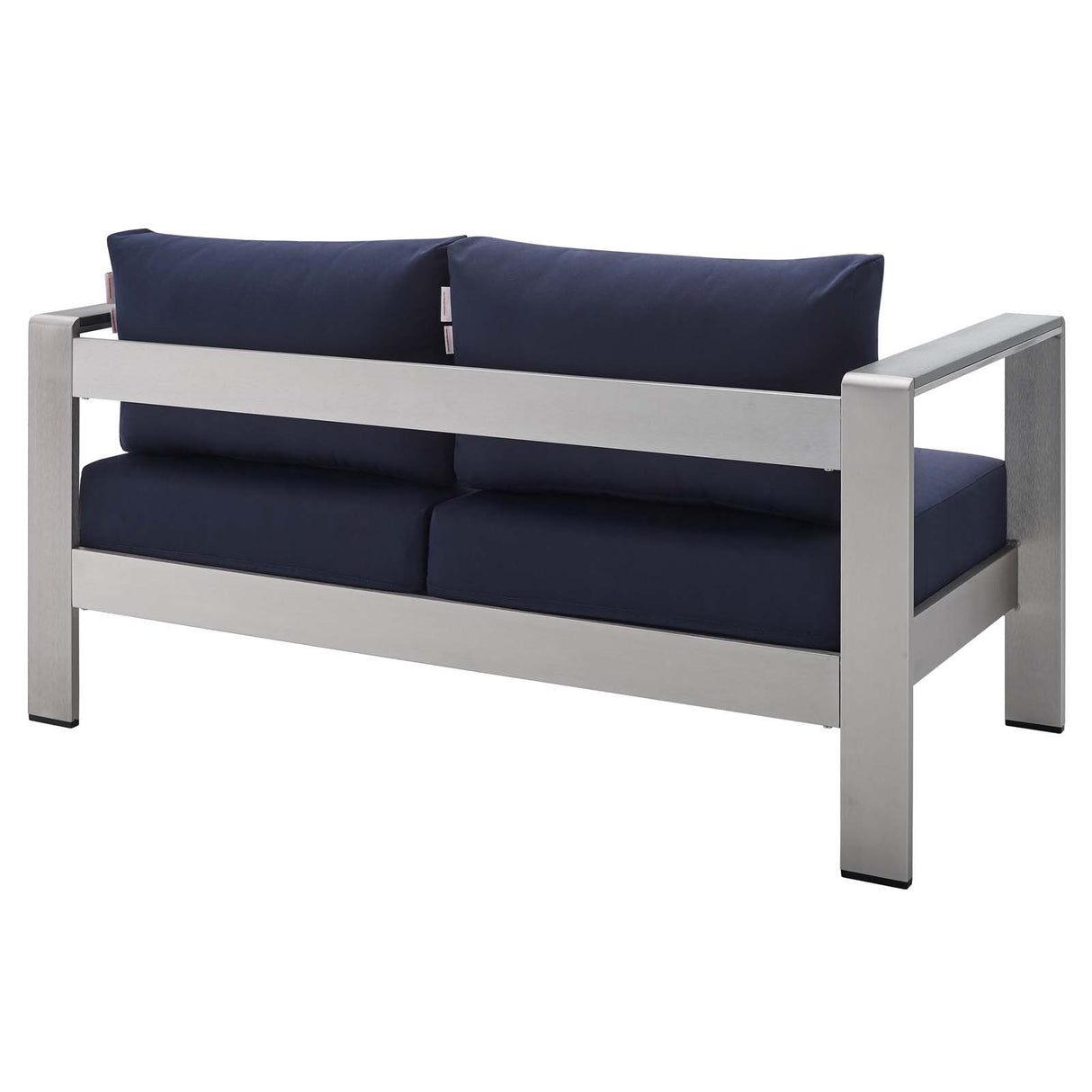 Shore Sunbrella Fabric Outdoor Patio Aluminum 7 Piece Set