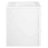 Render 24 In. Floating Bathroom Vanity with Ceramic Sink Top & Soft Closing Drawers