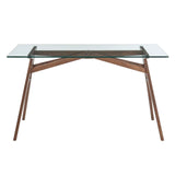 Steadfast Glass Top Office Desk