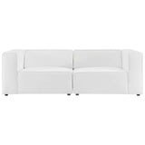 Mingle Vegan Leather 2-Piece Sectional Sofa Loveseat