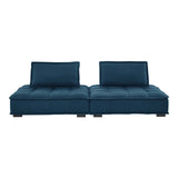 Saunter Tufted Fabric Fabric 2-Piece Loveseat