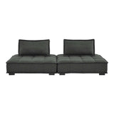 Saunter Tufted Fabric Fabric 2-Piece Loveseat
