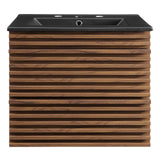 Render 24 In. Floating Bathroom Vanity with Ceramic Sink Top & Soft Closing Drawers