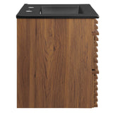 Render 24 In. Floating Bathroom Vanity with Ceramic Sink Top & Soft Closing Drawers