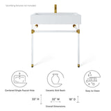 Redeem Acrylic Wall-Mount Bathroom Vanity