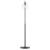 Silo Glass Globe Glass and Metal Floor Lamp